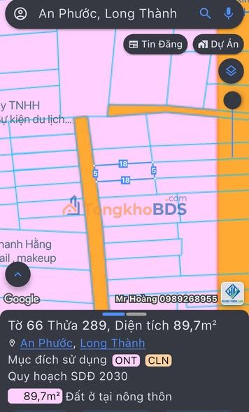 Đất nền Long Thành 89m² giá 2 tỷ - Sổ đỏ chính chủ