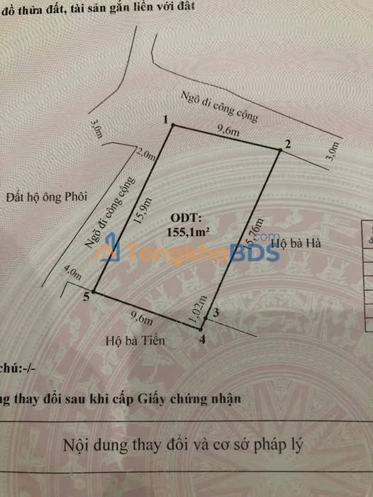 Đất nền Cam Lộ 155m² 5,74 tỷ - Sổ đỏ chính chủ