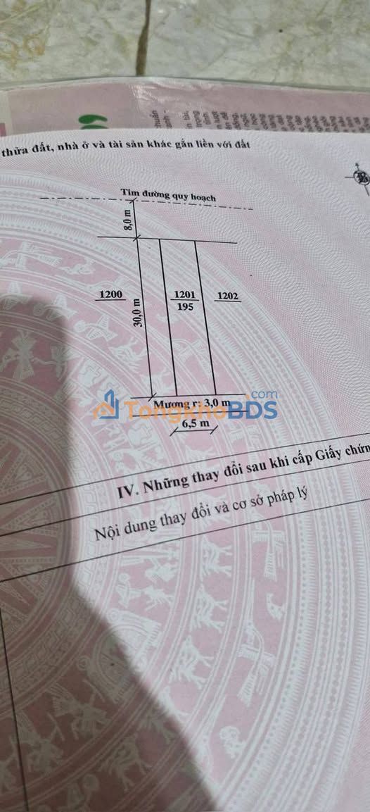 Đất xã Quảng Văn 195m² giá thỏa thuận - Đường ô tô vào