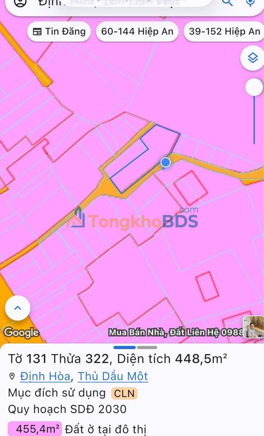 Nhà riêng QL13 Thủ Dầu Một 488m² 3 tỷ - Ô tô vào tận nhà