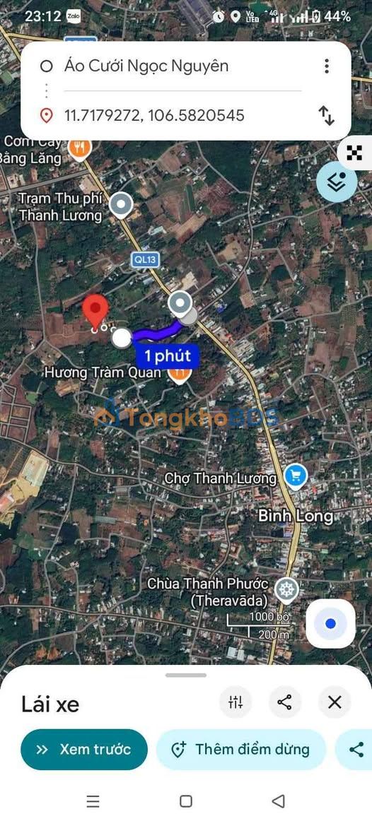 Đất phường An Lộc Bình Long 235m² 4xxtr - Đường ô tô