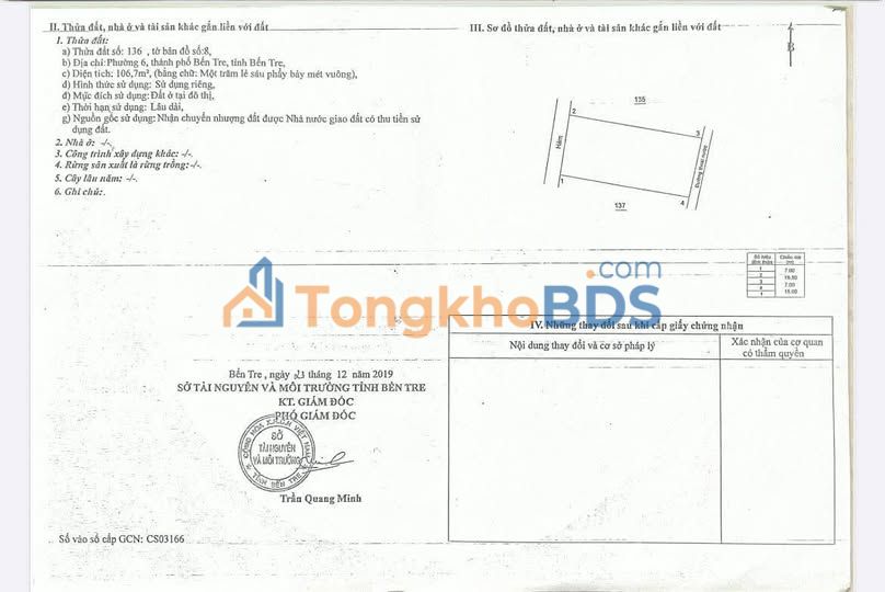 Nhà riêng Bến Tre hẻm Xuân Phương 107m² 2,65 tỷ - Chính chủ