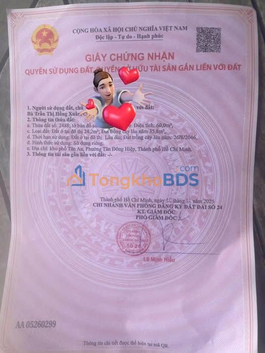 Nhà Tân Đông Hiệp 60m² 2.45 tỷ - Ô tô vào tận nhà