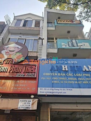 Nhà mặt tiền Q.5 Lê Hồng Phong 8x14m 75 triệu - Chính chủ cho thuê