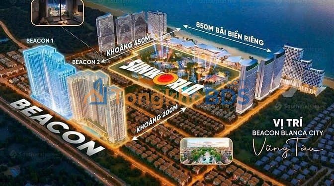 Căn hộ Vũng Tàu 87m² 6 tỷ View đẹp ven biển gần Sun World