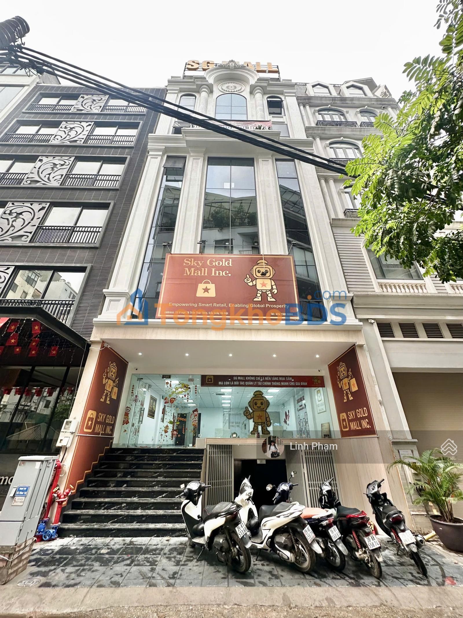 Văn phòng Trần Thái Tông 135m² 190tr - Sẵn sàng làm việc