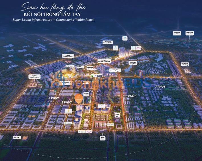 Căn hộ The Nest Midori Park Bình Dương 195m² 8.1 tỷ - View đẹp