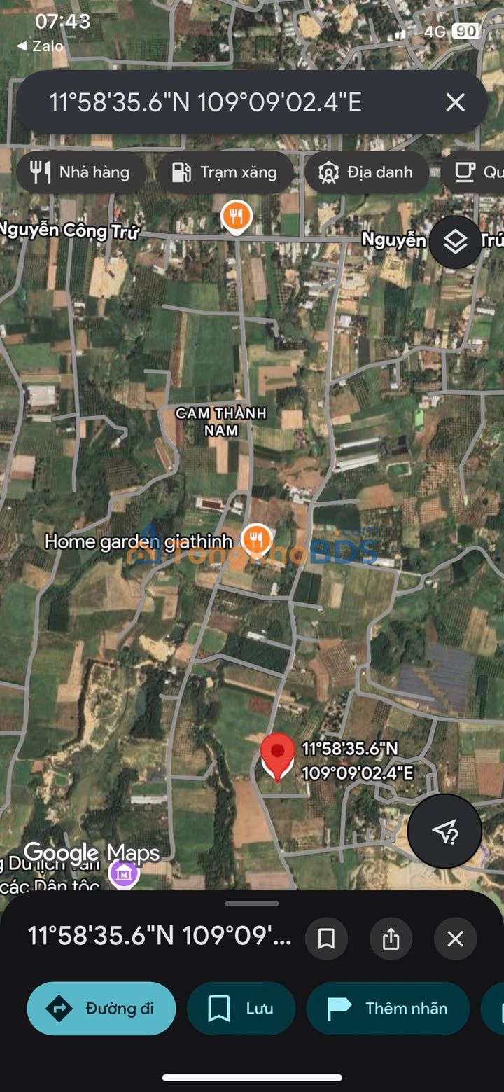 Đất nền Cam Thành Bắc Cam Lâm 2160m² 2.1 tỷ - Sổ đỏ chính chủ