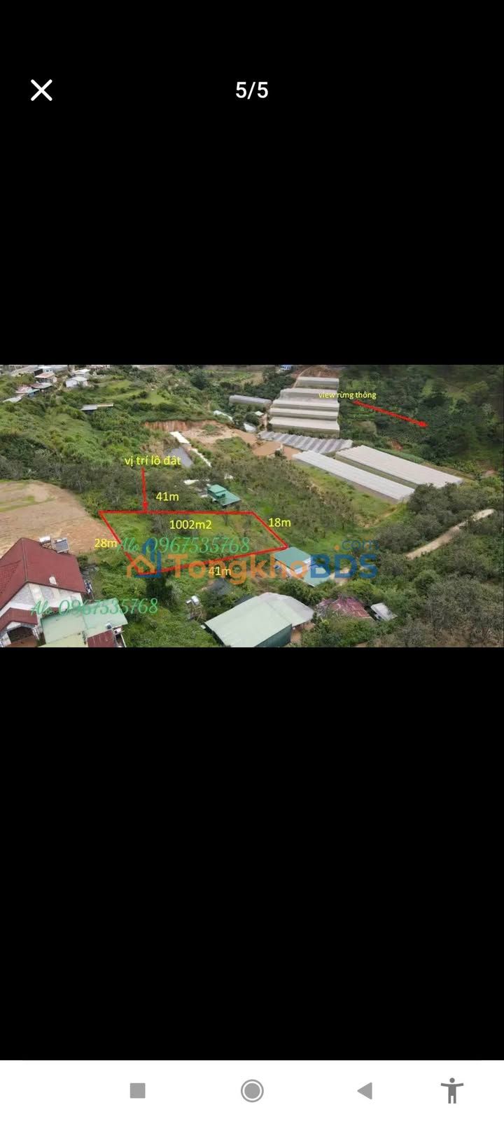 Đất Xuân Thọ Đà Lạt 1002m² 9.8 tỷ - Sổ đỏ chính chủ