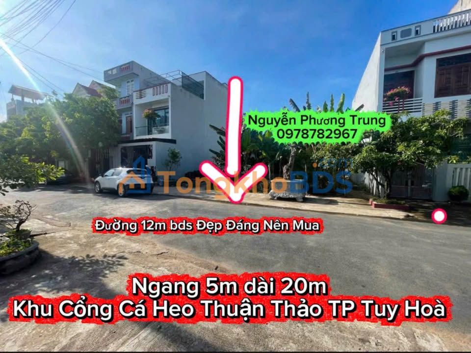 Đất nền Khu Cá Heo Thuận Thảo Tuy Hòa 100m² 2 tỷ - Tiềm năng tăng giá