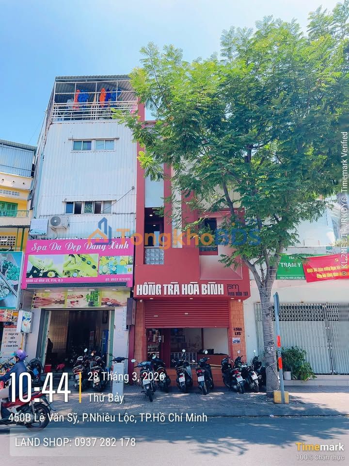 Nhà mặt tiền 450A Lê Văn Sỹ Q3 75m² 32 tỷ - Mặt tiền kinh doanh