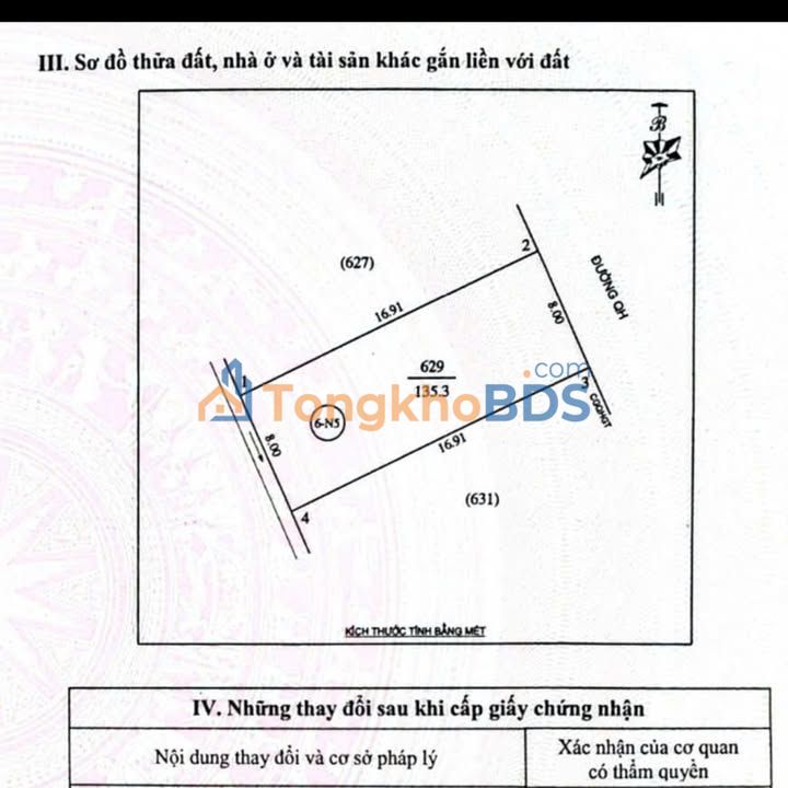 Đất Nghi Phú Trương Văn Lĩnh 135m² 5.85 tỷ - Sổ đỏ