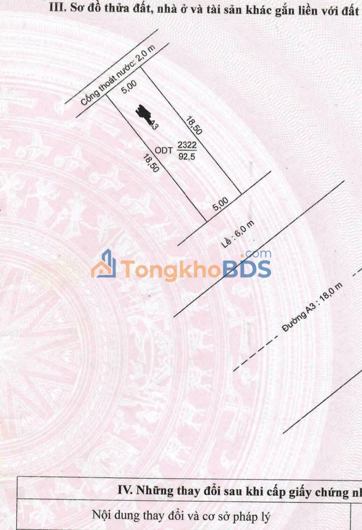 Đất nền Trần Văn Trà Cần Thơ 92.5m² 7.8 tỷ – Sổ hồng riêng