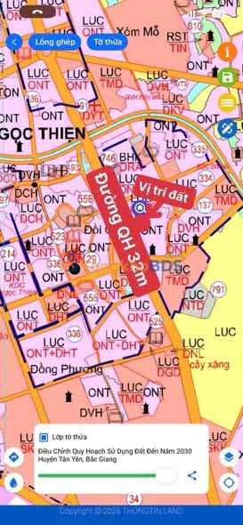 Đất Ngọc Thiện Tân Yên 103m² 800tr - Sổ đỏ chính chủ