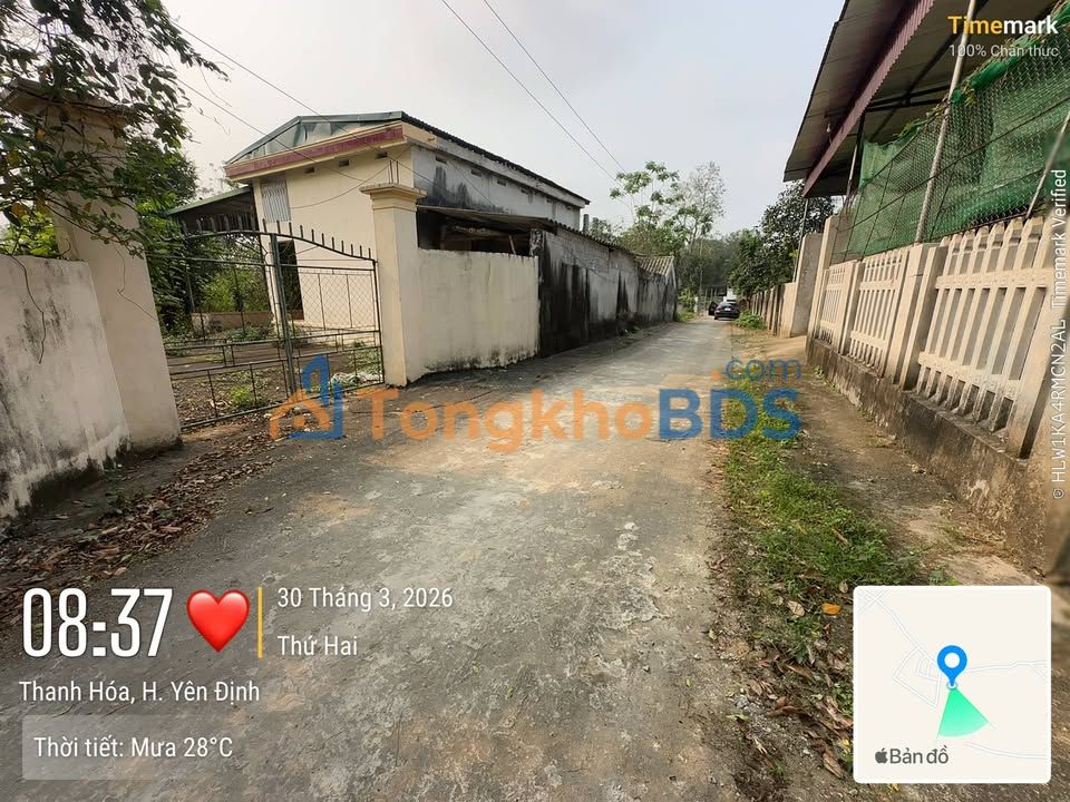 Đất nền Yên Tâm, Yên Định 900m² 8xx triệu - Hạ tầng hoàn thiện