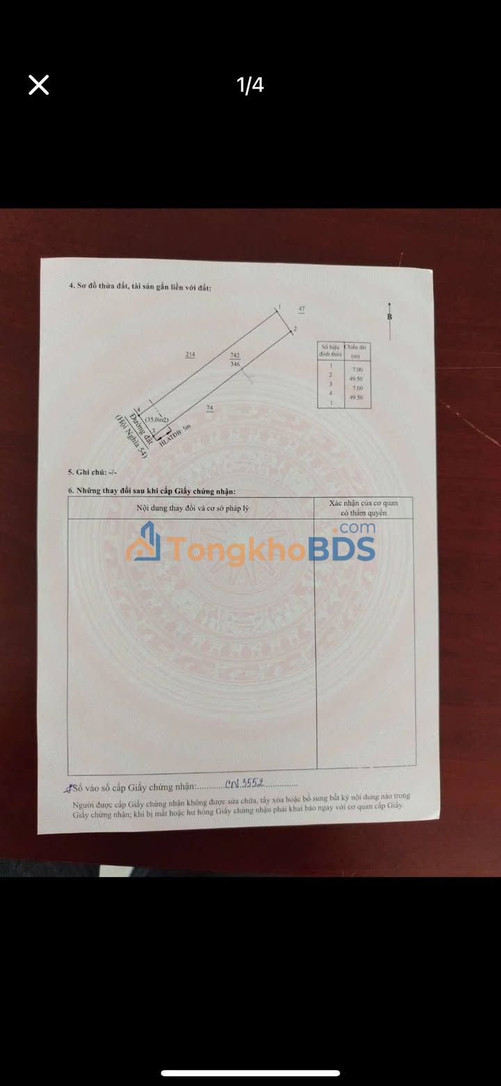 Đất nền KP4 Hội Nghĩa 155m² 3,9 tỷ - Đất thổ cư 100%