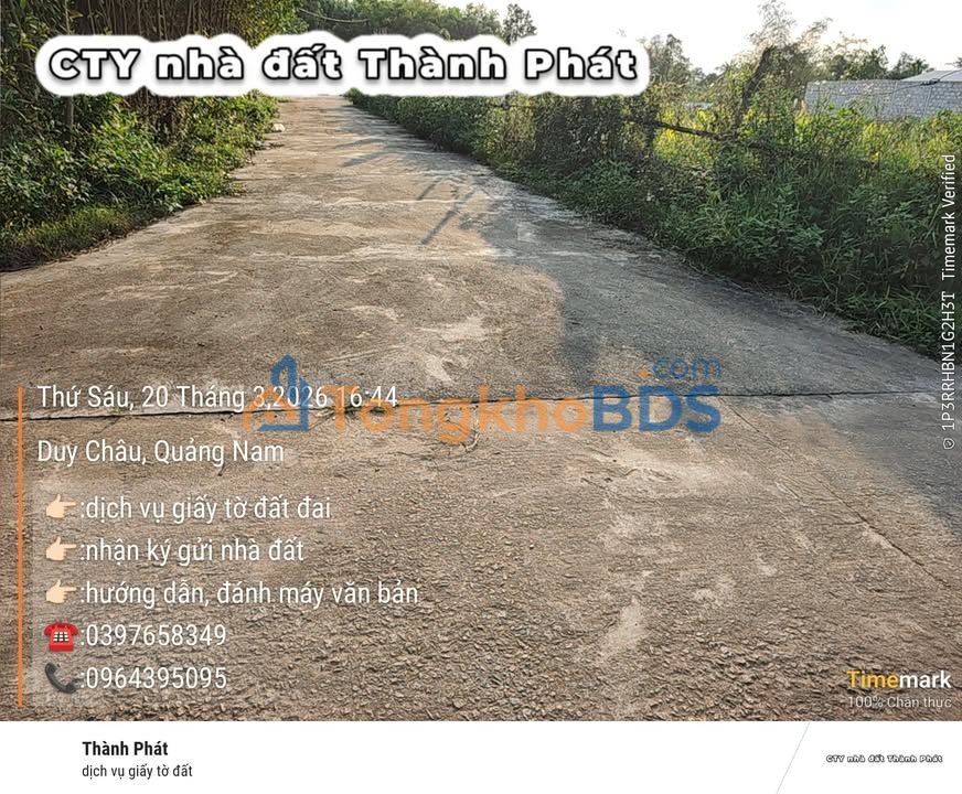 Đất Duy Châu Duy Xuyên 240m² thỏa thuận - Xây dựng tự do