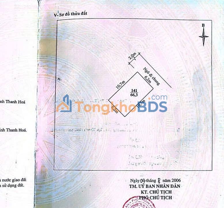 Đất nền Trường Thi Thanh Hóa 66m² 1,75 tỷ - Sổ đỏ chính chủ