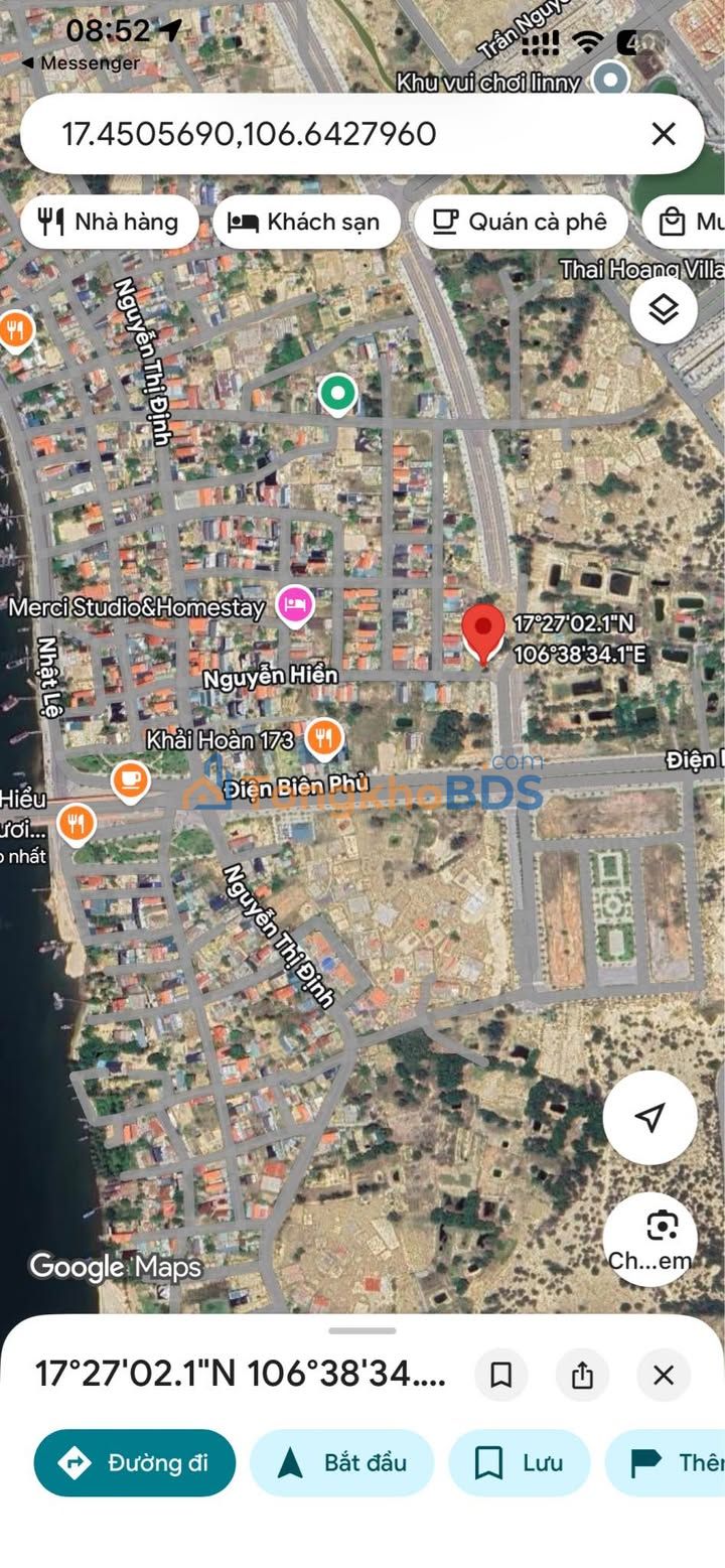 Đất nền Bảo Ninh Đồng Hới 500m² - Đường to ô tô