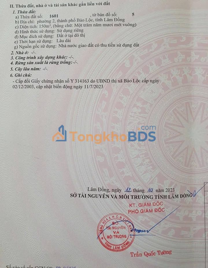 Đất nền Yên Thế P.2 Bảo Lộc 150m² 3.6 tỷ - Xây dựng tự do