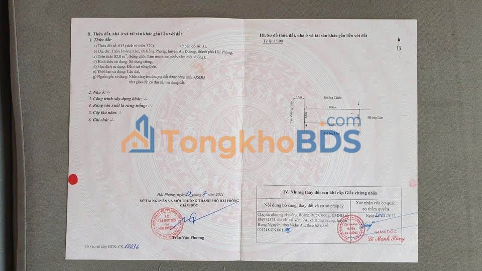 Đất nền Hoàng Lâu An Dương 83m² - Sổ đỏ chính chủ