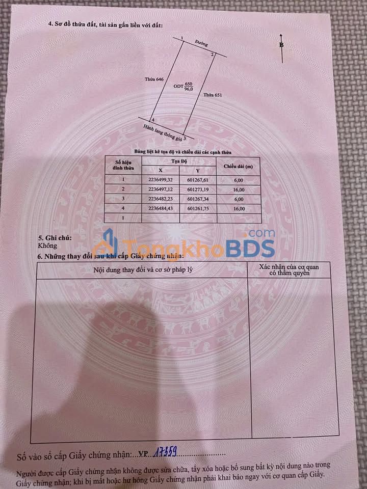 Đất nền Trần Nhân Tông Ninh Bình 96m² 3.9 tỷ - Sổ đỏ chính chủ