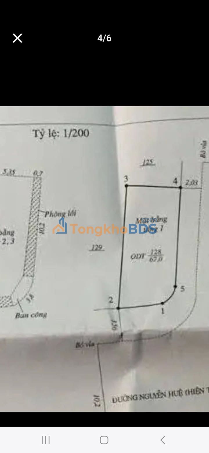 Nhà phố Nguyễn Huệ Quy Nhơn 67m² 12 tỷ - Ô tô vào tận nhà