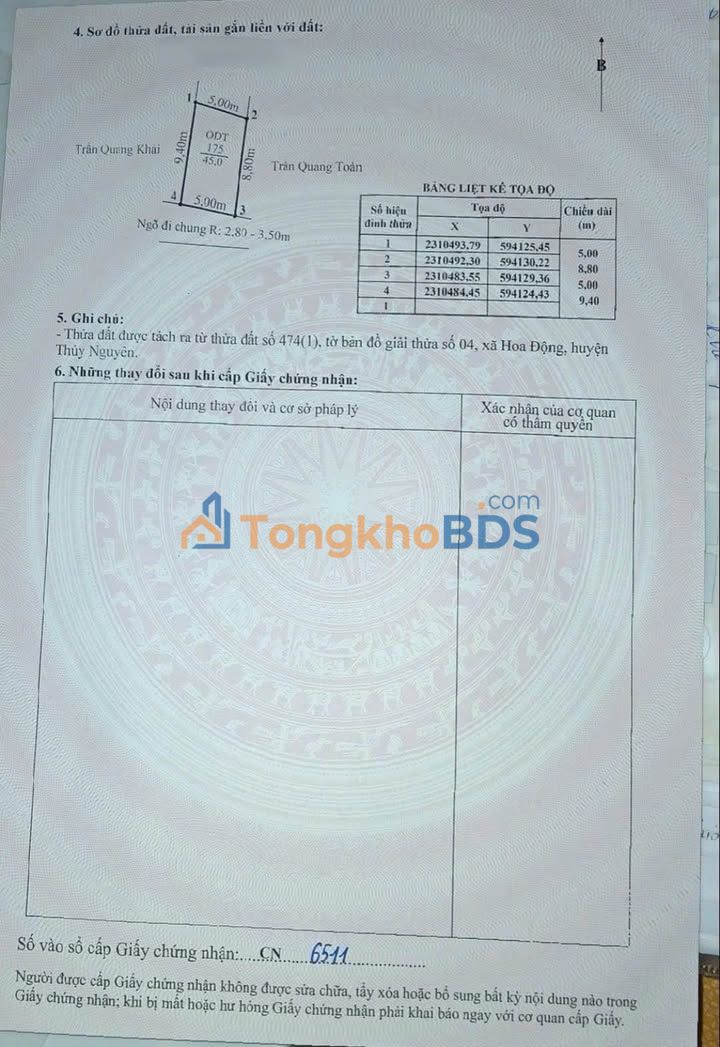 Đất nền Thủy Nguyên 99,5m² 2 tỷ - Sổ đỏ chính chủ