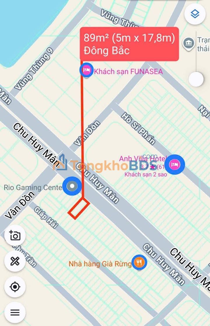Đất nền Chu Huy Mân, Sơn Trà 89m²/9 tỷ - Sổ đỏ chính chủ