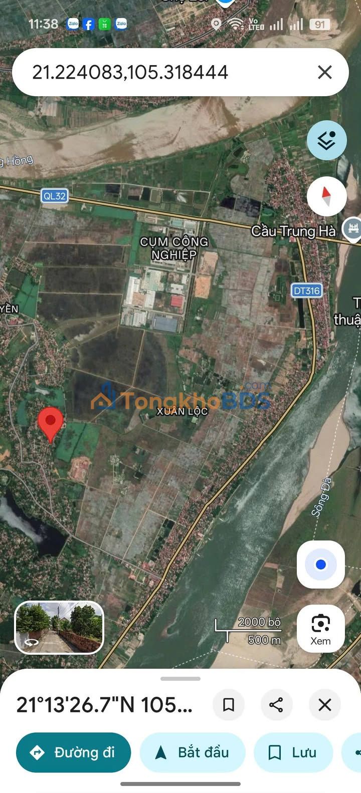 Đất Dân Quyền Tam Nông 159m² 900 triệu - Đường to ô tô