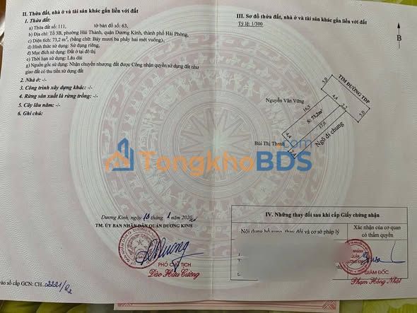 Đất nền Hải Thành Dương Kinh 73m²/2.5 tỷ - Sổ đỏ chính chủ