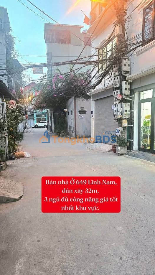 Nhà Hoàng Mai Lĩnh Nam 32m² sổ đỏ riêng - Chính chủ bán