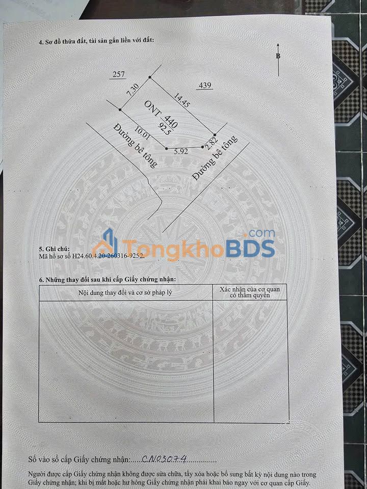 Đất nền Đồng Quang, Gia Lộc 92,5m² - Đường to ô tô