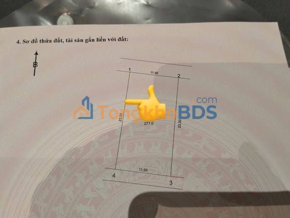 Đất Vin Ocean Park Gia Lâm 277m² 12 tỷ - Sổ đỏ chính chủ