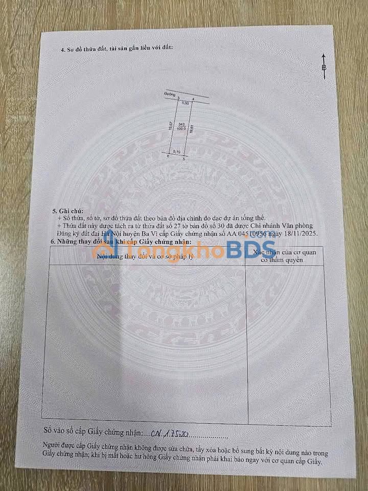 Đất nền Chu Minh Ba Vì 100m² 1,4 tỷ - Sổ đỏ chính chủ