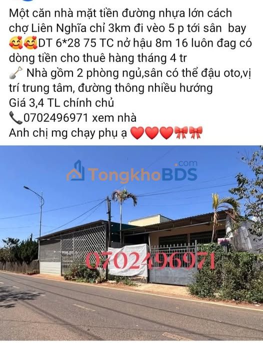 Đất Liên Nghĩa 125m² 900 triệu - Đường to ô tô