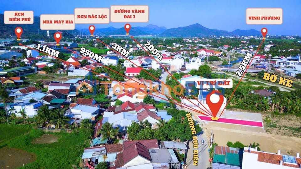 Đất thổ cư Diên Phú 137m² 1,65 tỷ - Sổ đỏ chính chủ