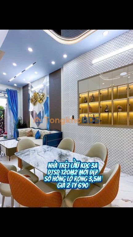 Nhà KDC 3A Hưng Thạnh 120m² 2.69 tỷ - Chính chủ bán