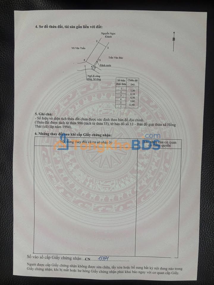 Đất nền TDP Đào Yêu An Hải 63m² 1,15 tỷ - Sổ đỏ chính chủ