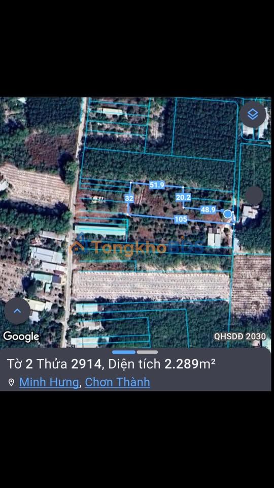 Đất nền Minh Hưng, Chơn Thành 2.300m² giá 1.4 tỷ - Sổ đỏ chính chủ, xây tự do