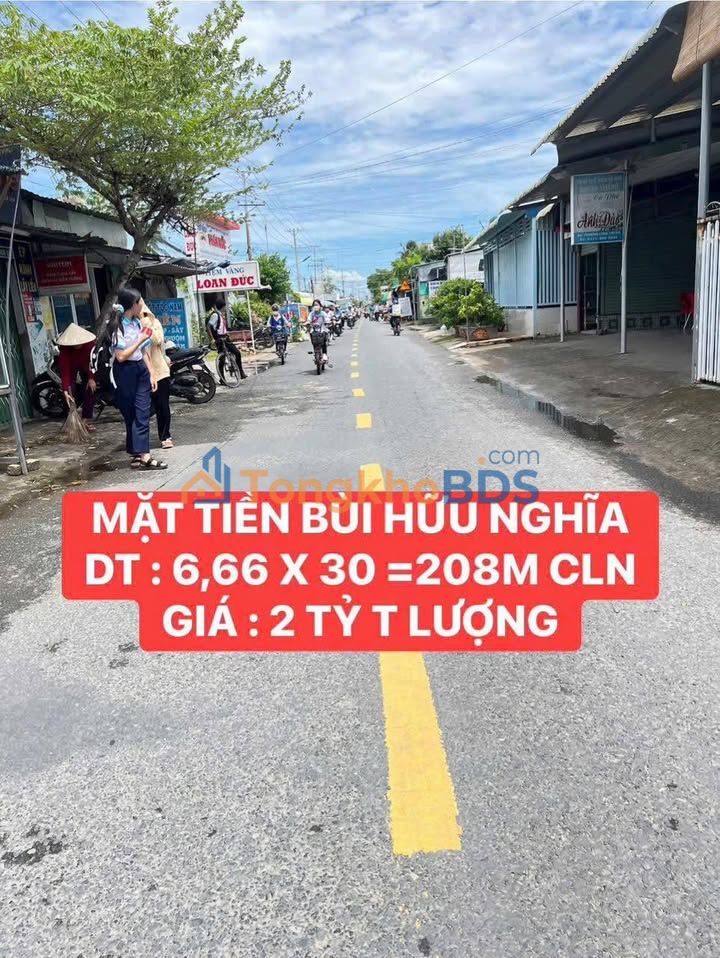 Đất nền Bùi Hữu Nghĩa 208m² 2 tỷ - Đường to ô tô