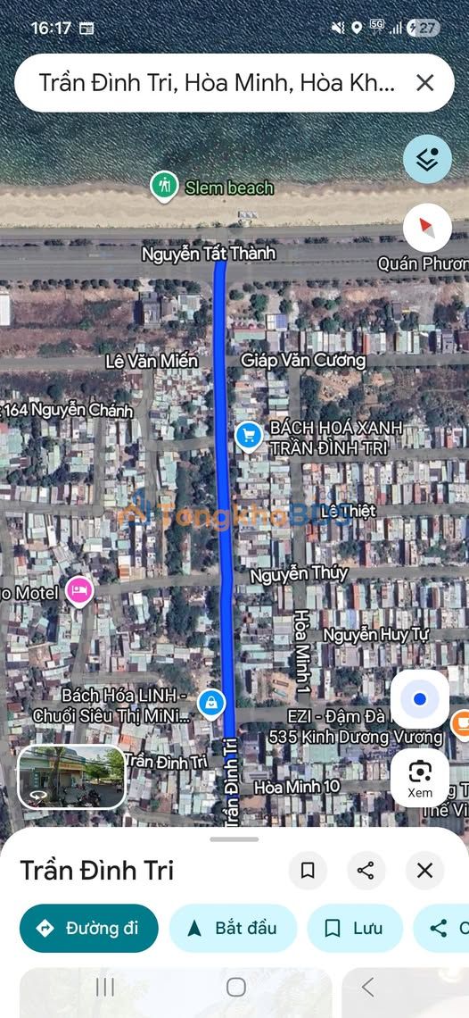 Đất mặt tiền Trần Đình Tri 96m² 8,25 tỷ - Đường to ô tô