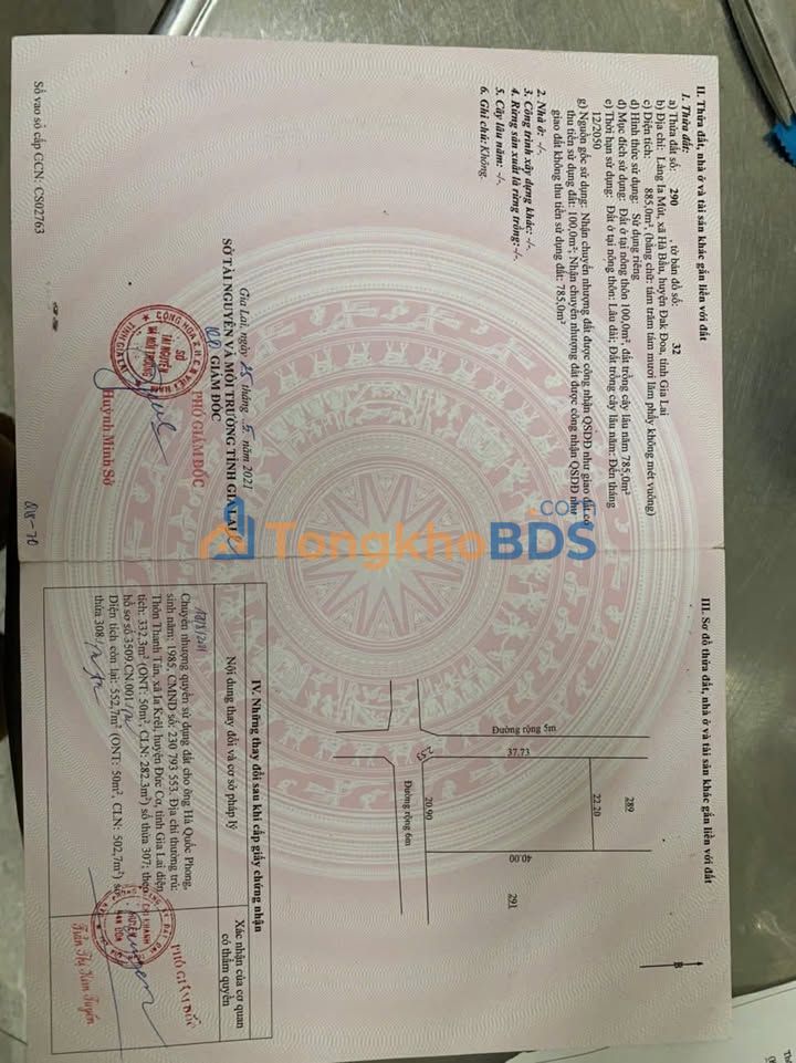 Đất nền Làng Jamut Biển Hồ 500m² giá 1 tỷ - Sổ đỏ