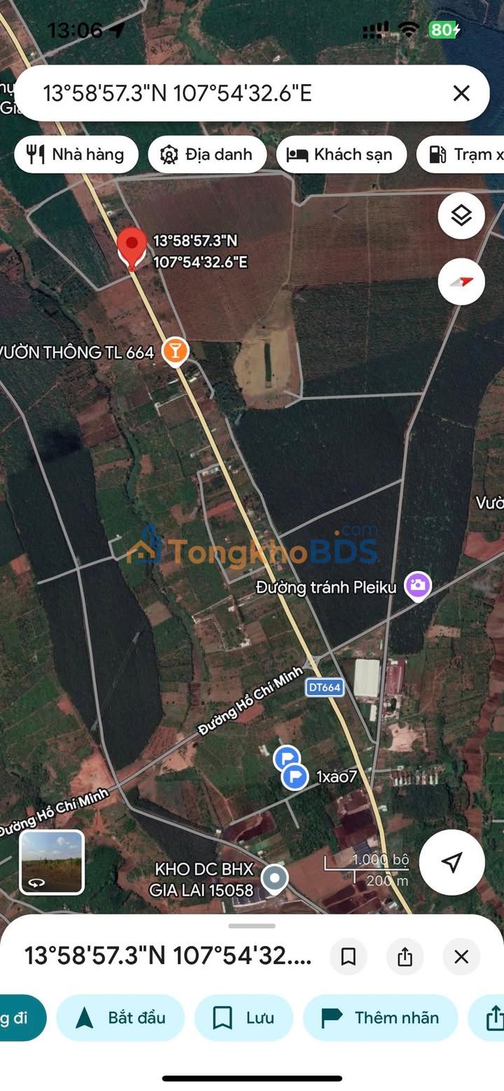 Đất nền Tỉnh Lộ 664 Pleiku 1900m² - Sổ đỏ chính chủ