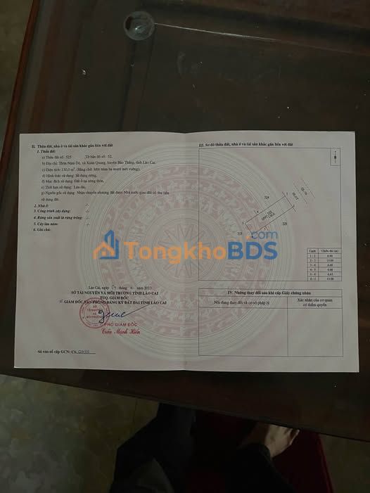 Đất nền Xuân Quang Bảo Thắng 130m² 530 triệu - Sổ đỏ chính chủ