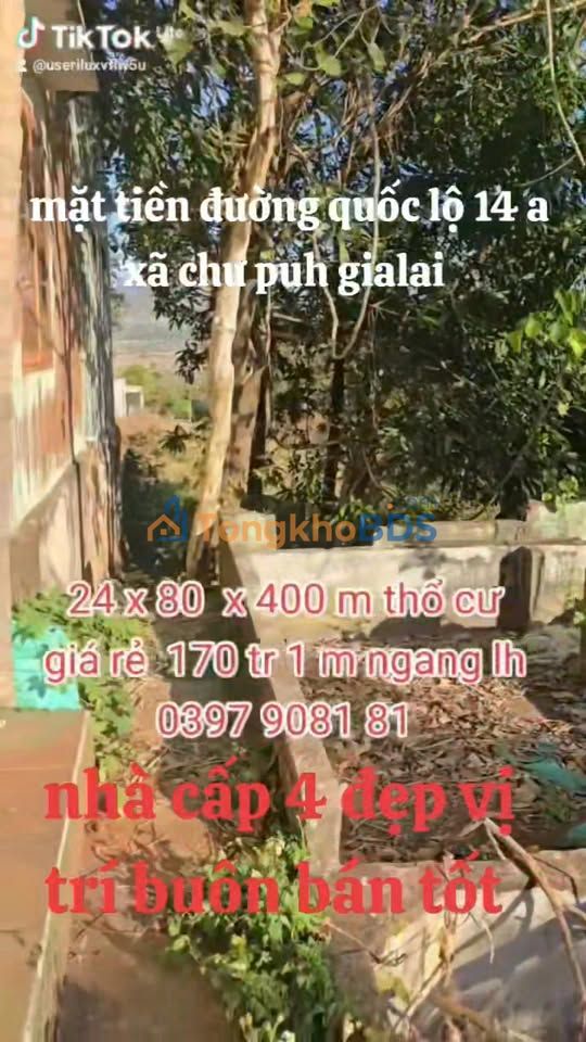 FrontHouse QL14A Chư Don 400m² 68 tỷ - Mặt tiền kinh doanh