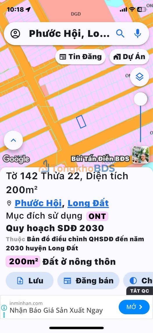 Đất nền Lộc An BRVT 200m² 2.5 tỷ - Sổ đỏ chính chủ