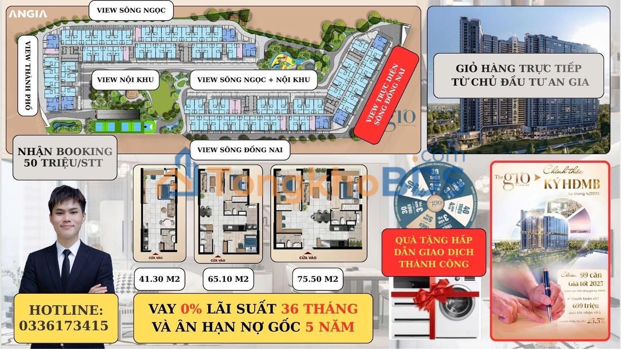 Căn hộ The Gió Dĩ An 58m² 2.05 tỷ - View đẹp sẵn sàng ở