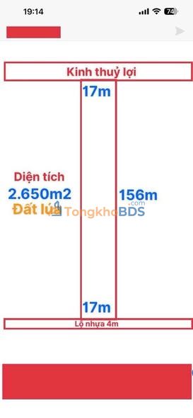 Đất ruộng Thới An Ô Môn 2650m² 1.6 tỷ - Đầu tư dài hạn
