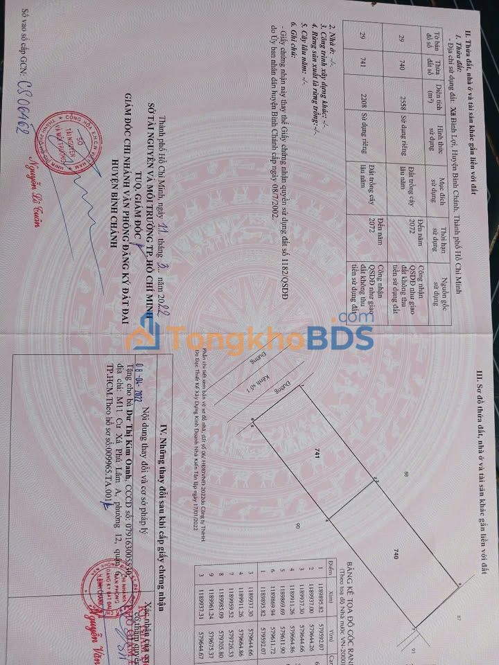 Đất nền đường Kênh 1 Phạm Văn Hai 5.000m² giá 16 tỷ - Sổ đỏ chính chủ